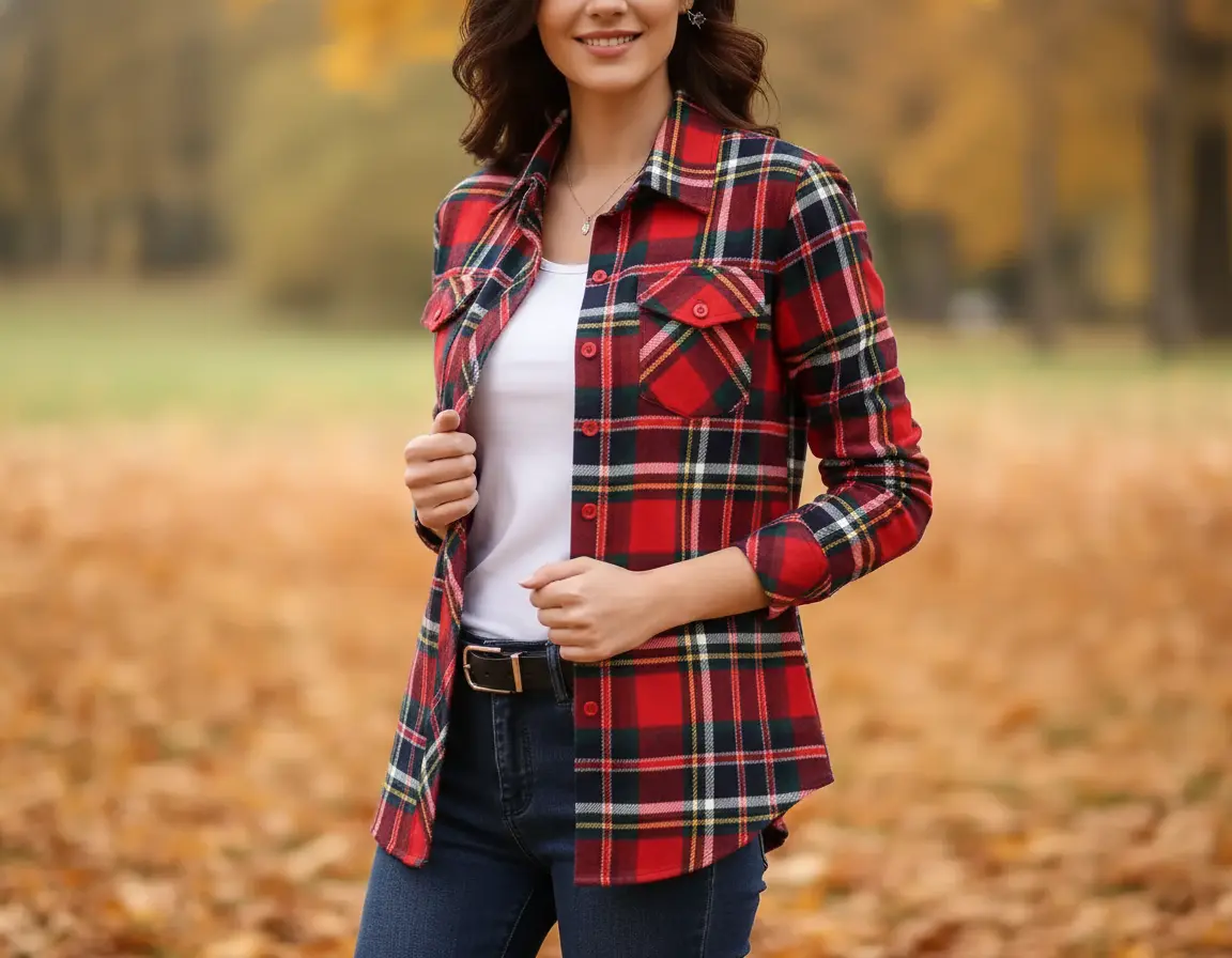 Chemise tartan femme – Image 3