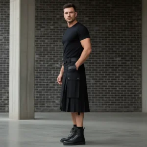 Kilt homme noir