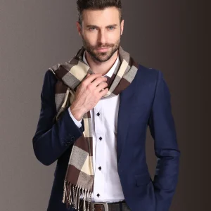 Écharpe homme tartan