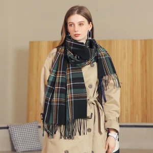 Écharpe motif tartan