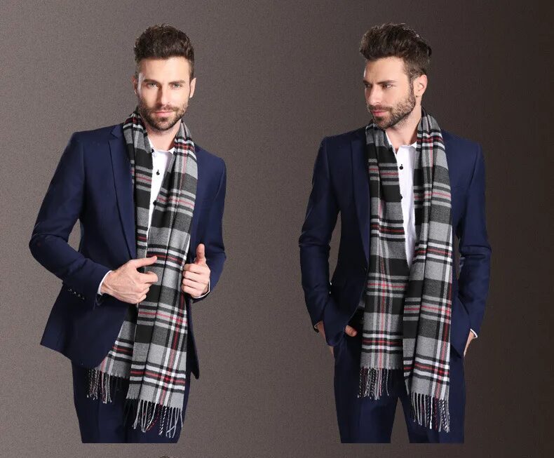 Écharpe tartan homme