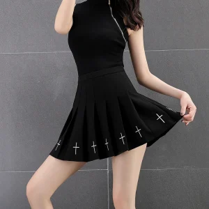 Jupe kilt noire