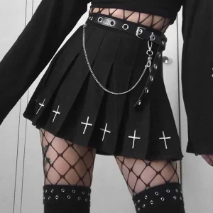 Jupe kilt noire