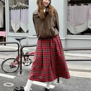 Jupe kilt tartan femme