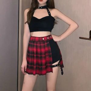 Kilt femme rouge