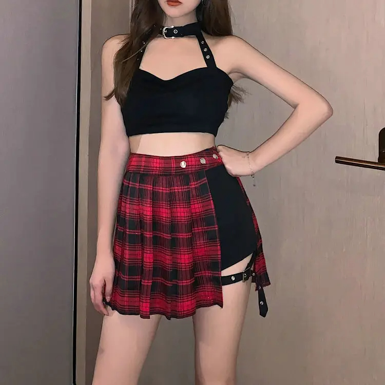 Kilt femme rouge