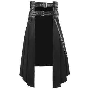 Kilt noir homme
