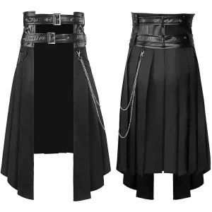 Kilt noir homme
