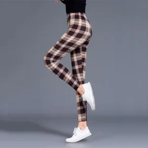 Pantalon femme tartan