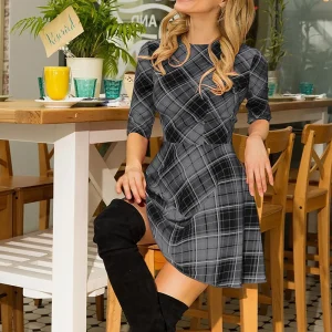 Robe en tartan