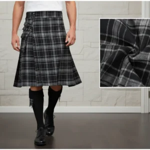 Kilt Bretagne noir et blanc