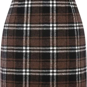 Jupe crayon tartan