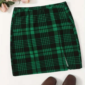 Jupe en tartan femme