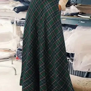 Jupe longue tartan