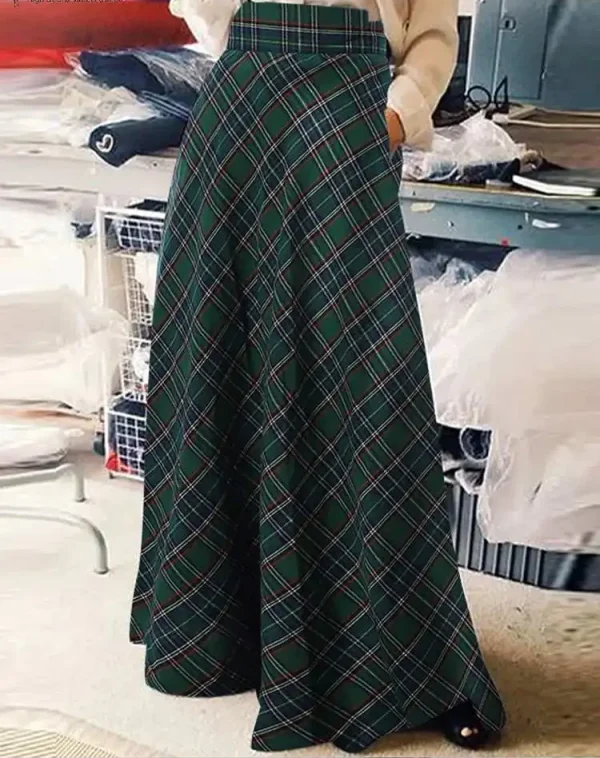Jupe longue tartan