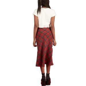 Jupe tartan mi longue