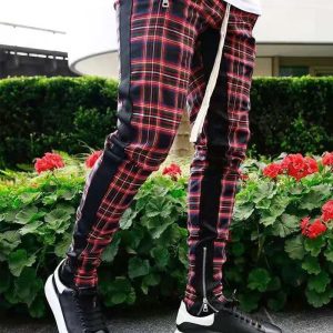 Pantalon tartan punk homme