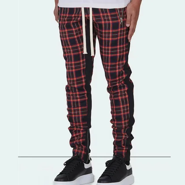 Pantalon tartan punk homme