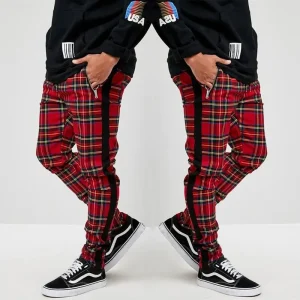 Pantalon tartan homme punk