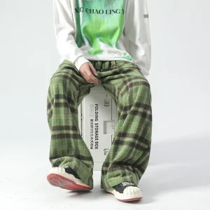 Pantalon tartan vert