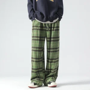 Pantalon tartan vert