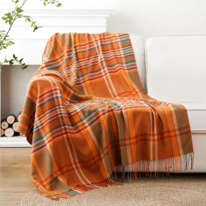 Plaid tartan orange