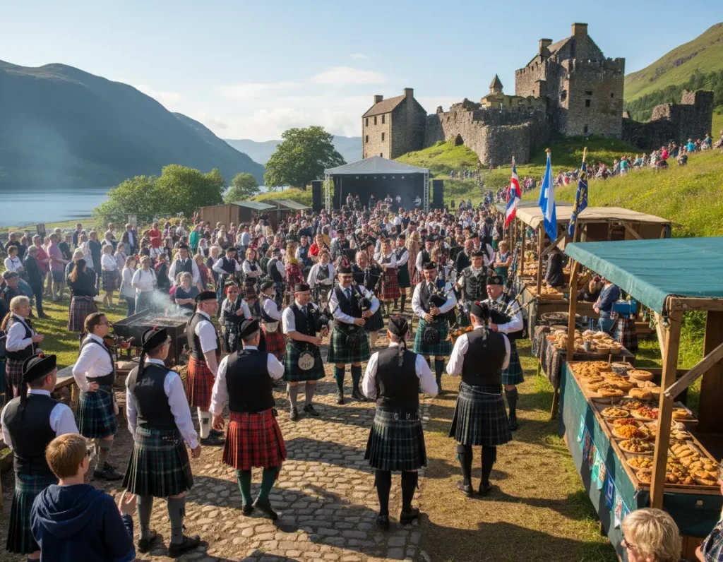 Vue panoramique des Highlands
