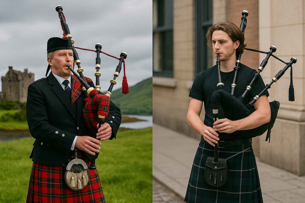 Évolution du port du kilt et de la cornemuse aujourd’hui