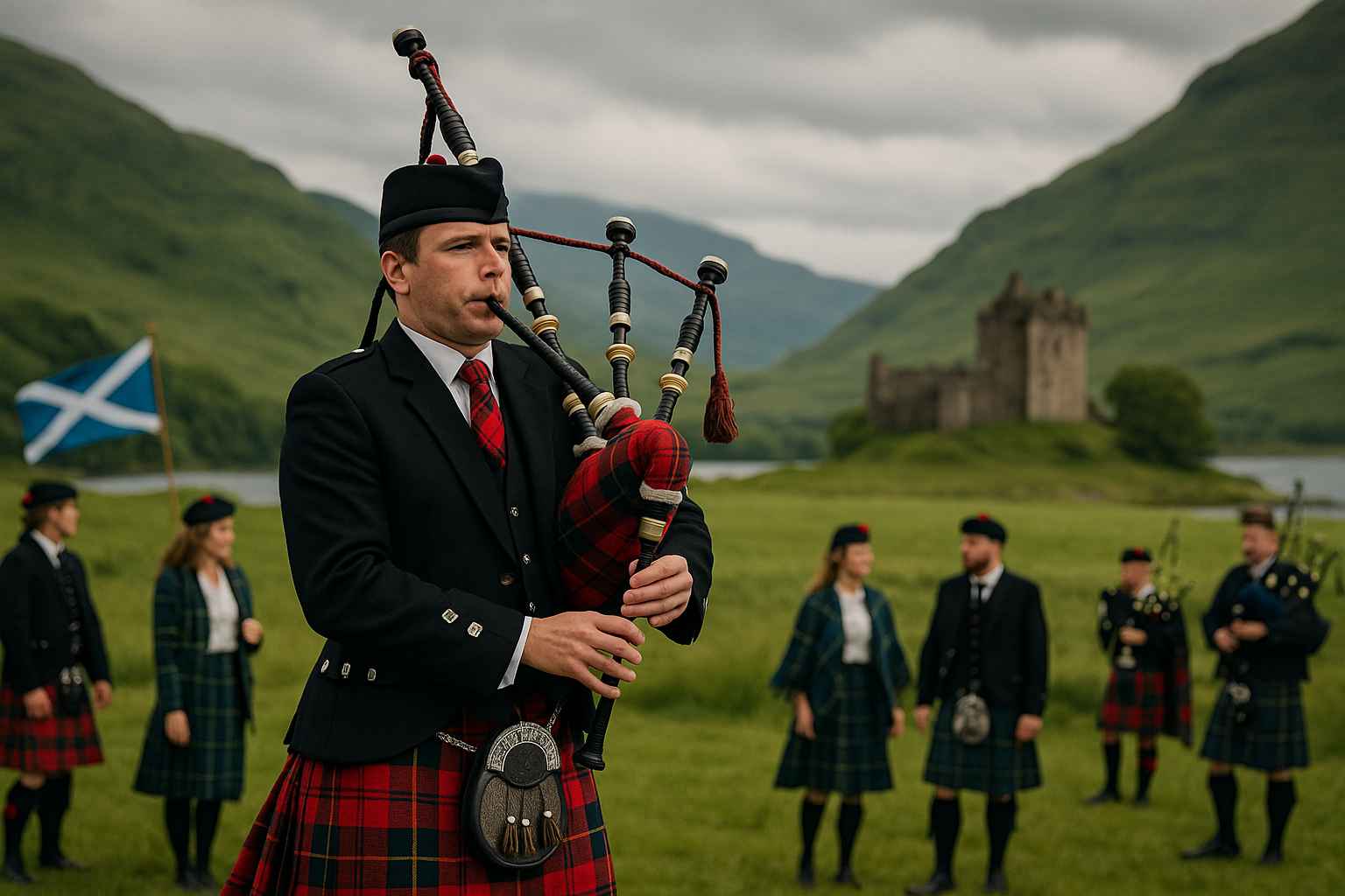 Kilt et cornemuse